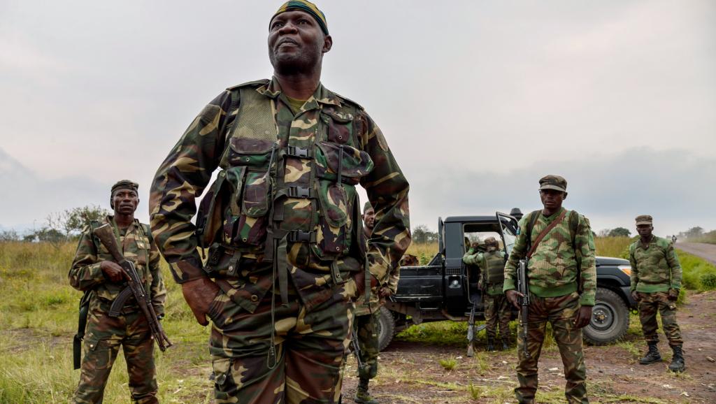 Des soldats congolais en patrouille, dans l'est du pays, non loin de la frontière avec le Rwanda (photo d'illustration).