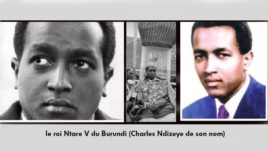 le roi Ntare V du Burundi (Charles Ndizeye de son nom)